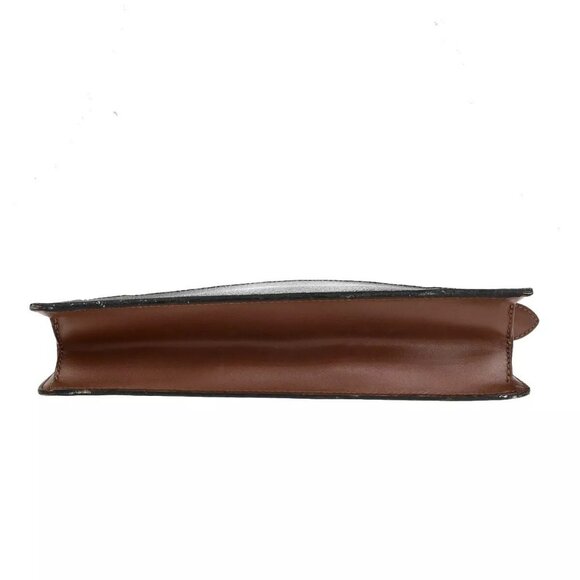 LOUIS VUITTON LV Pochette Homme Clutch Bag Monogram Leather Brown - Picture 5 of 16